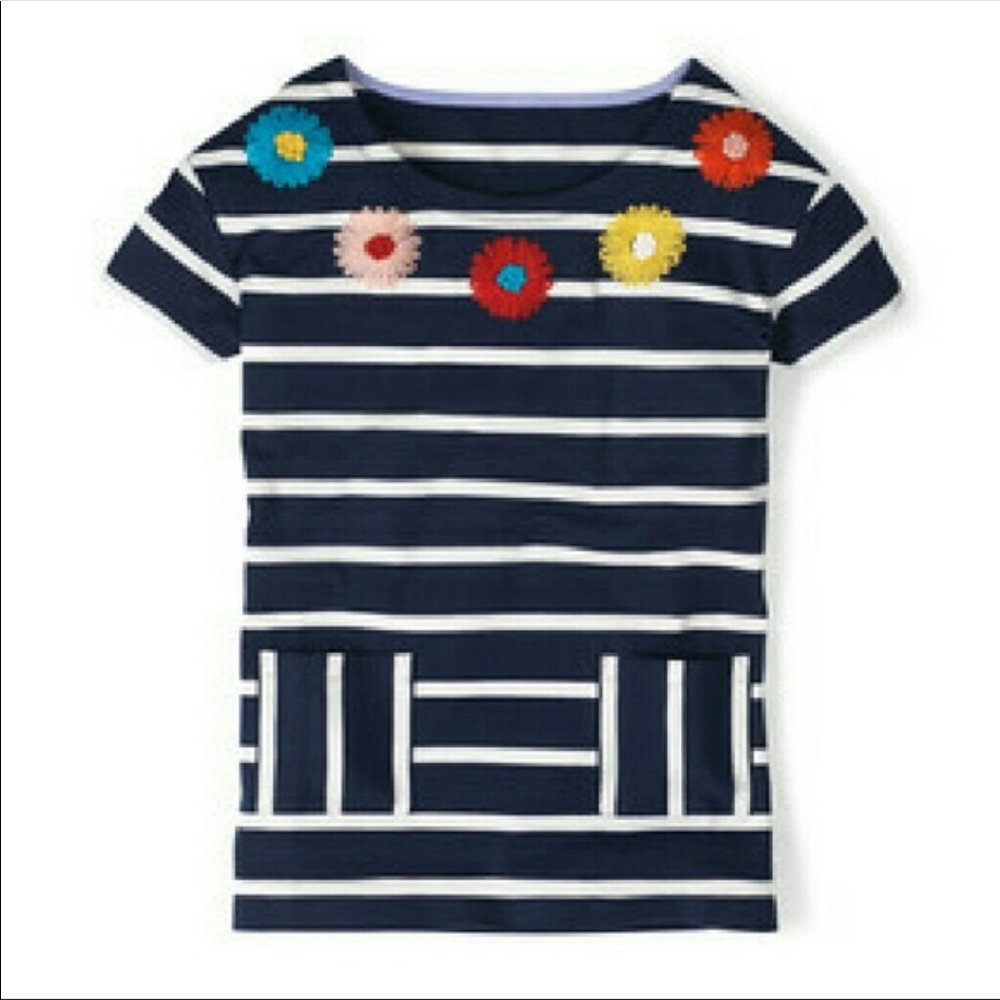 Boden stripe floral top us 12